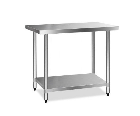 Cefito 1219x610mm Stainless Steel Kitchen Bench 304